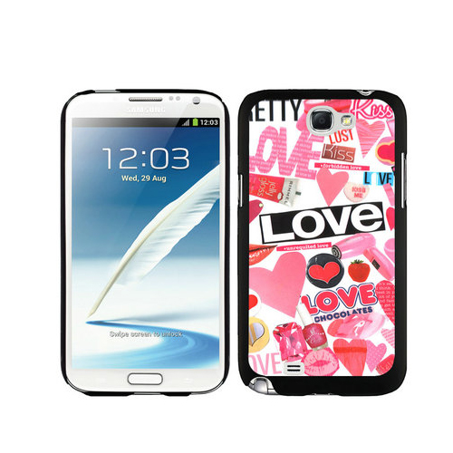 Valentine Fashion Love Samsung Galaxy Note 2 Cases DOR | Women - Click Image to Close